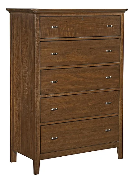 Kincaid Cherry Park Solid Wood Five Drawer Chest 63-105 CLOSEOUT