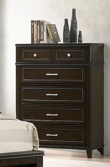 Emma Mason Signature Azure Living 5 Drawer Chest in Cherry