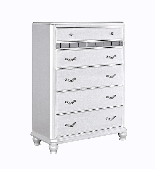Avalon Furniture B00764 Chest in White Pearl B00764 C-C