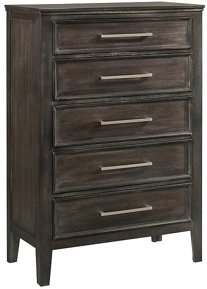 New Classic Furniture Andover 5 Drawer Chest in Nutmeg B677B-070 PROMO