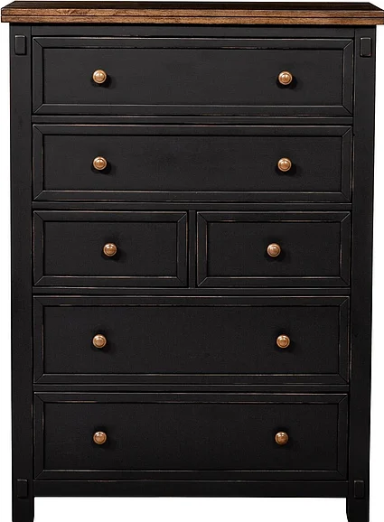 Stormy Ridge 6 Drawer Chest in Chickory Black STOBL5600