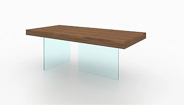 J&M Elm Chestnut Dining Table in Walnut 177808 PROMO