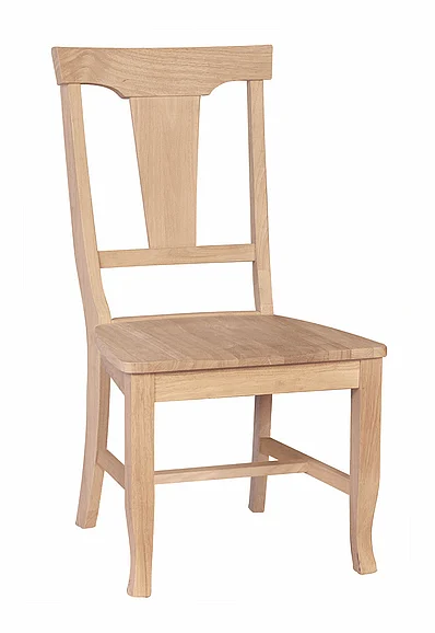 John Thomas Unfinished Panel Back Side Chair Ci-110B
