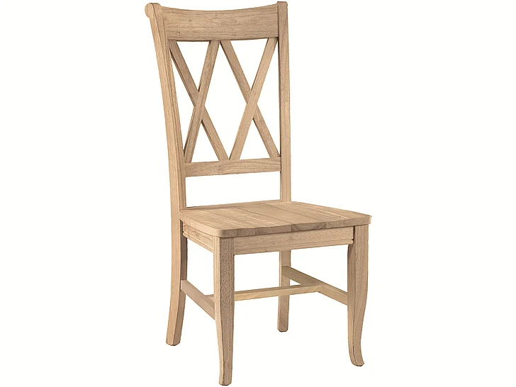 John Thomas Unfinished Double X-Back Side Chair Ci-20B