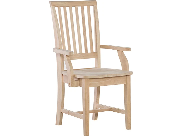 John Thomas Unfinished Mission Arm Chair Ci-265AB