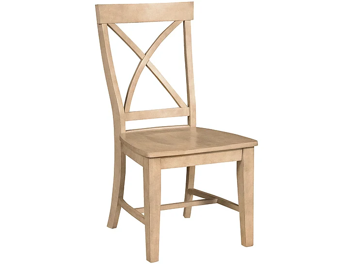 John Thomas Unfinished Creekside X-Back Side Chair C-27B