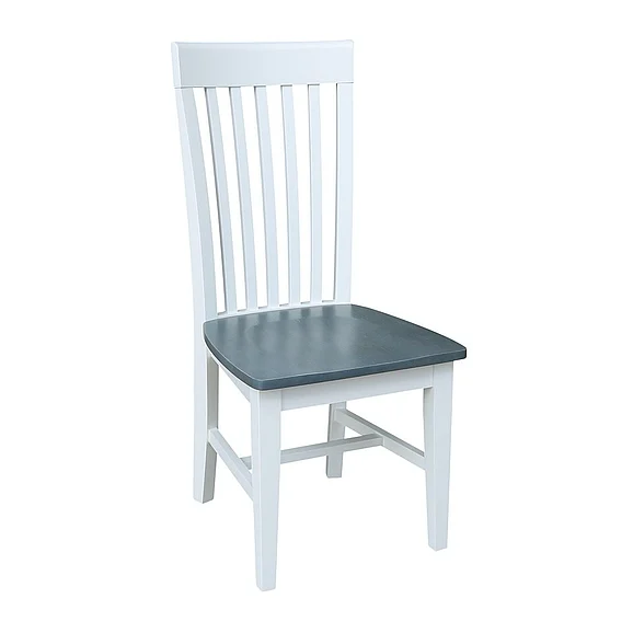 John Thomas Furniture Cosmopolitan Tall Mission Chair in Heather Gray/White