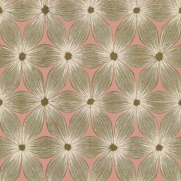 York Candice Olson Modern Artisan II D83 Everlasting Wallpaper in Coral/Gold CI2301 (Double Roll) FedEx/UPS