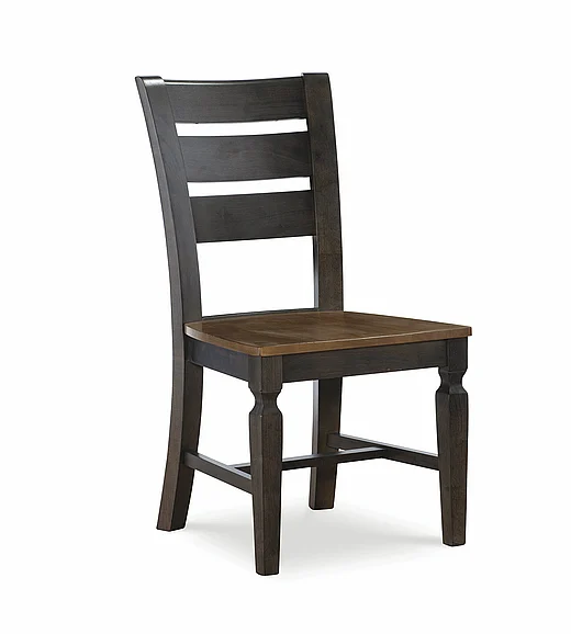 John Thomas Vista Laddertback Side Chair in Hickory & Coal Ci45-57B