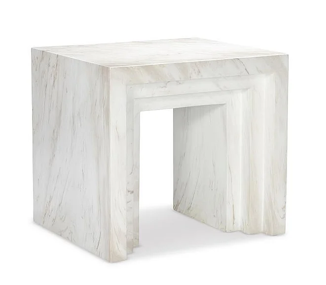 Maitland Smith Aries End Table Marble CJ8385-32-M