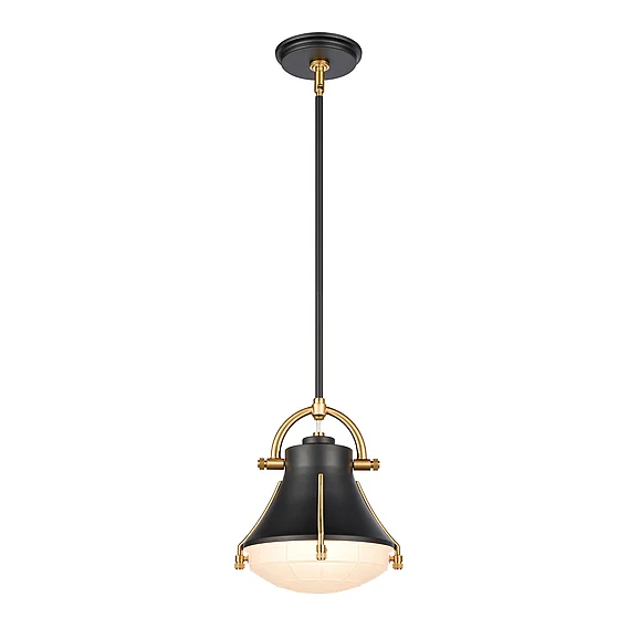 Atlas Urbanite 9'' Wide 1-Light Mini Pendant - Matte Black CL11702-BK