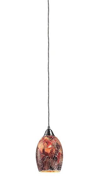 Atlas Avalon 5'' Wide 1-Light Pendant - Satin Nickel CL12063-RD