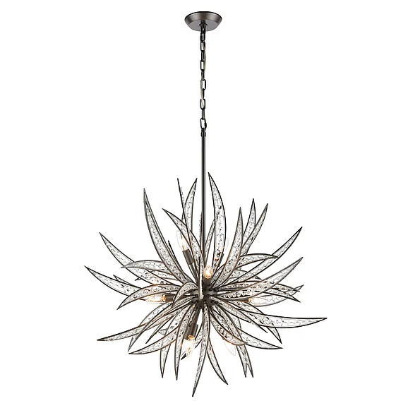 Atlas Naples 34'' Wide 11-Light Chandelier - Dark Graphite CL12357-BZ