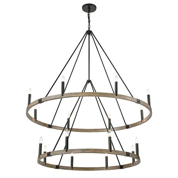 Atlas Transitions 56'' Wide 16-Light Chandelier - Oil Rubbed Bronze CL12470-BZ