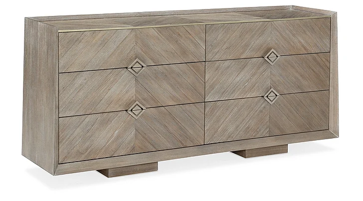Caracole Furniture Classic Naturally 6-Drawer Dresser in Ash Driftwood CLA-019-011