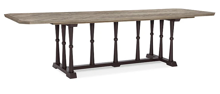 Caracole Classic Dinner Circuit 96 Rectangular Dining Table in Ash Driftwood CLOSEOUT