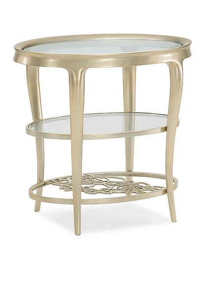 Caracole Classic Wild Flower End Table in Oracle CLA-019-411