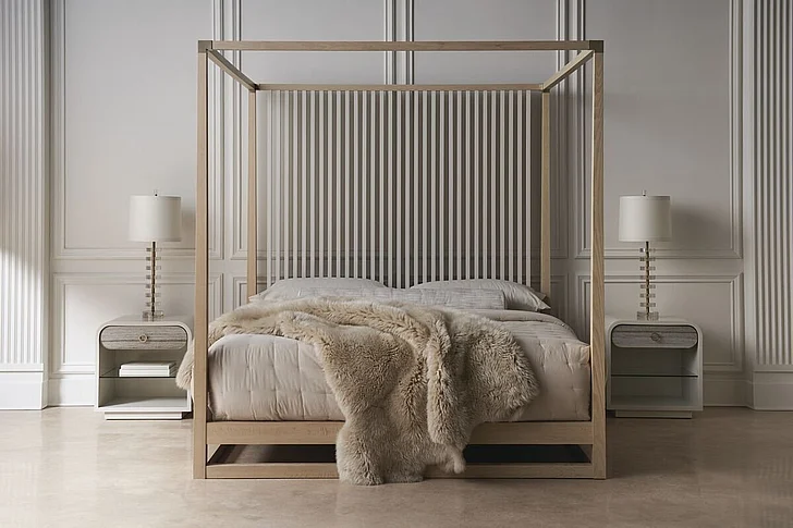 Caracole Classic Pinstripe Light 2pc Bedroom Set
