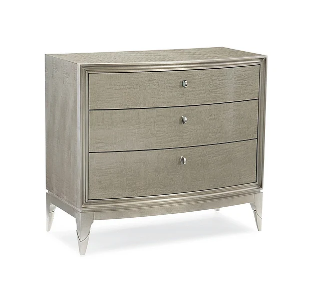 Caracole Furniture Classic Rise And Shine Nightstand in Moonlit Sand CLA-417-061