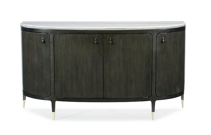 Caracole Furniture Classic Serve Yourself Dining Sideboard in Charcoal Anegre CLA-417-214 CLOSEOUT