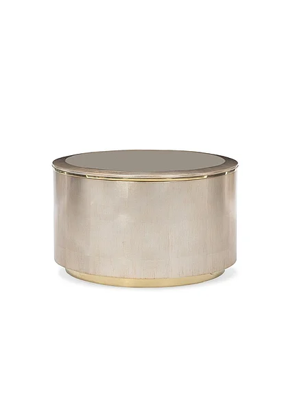Caracole Classic Circle In Time Cocktail Table in Auric CLA-419-402