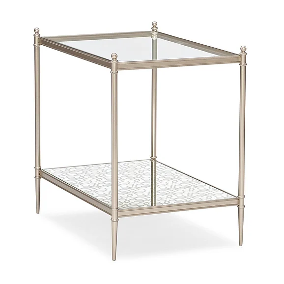 Caracole Classic Perfectly Adaptable End Table in Neutral Metallic CLA-419-413