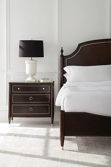 Caracole Furniture Classic 2-Piece Suite Dreams Bedroom Set in Mocha Walnut