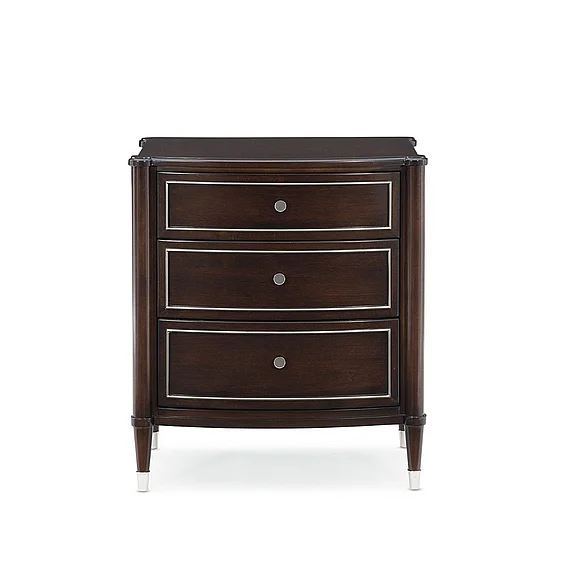 Caracole Furniture Classic Suite Yourself Nightstand in Mocha Walnut CLA-420-064