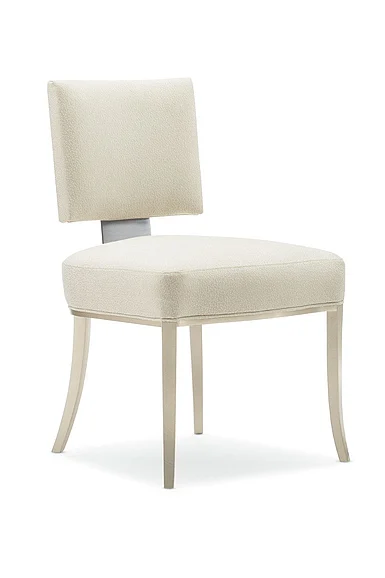 Caracole Furniture Classic Reserved Seating in Soft Silver Paint