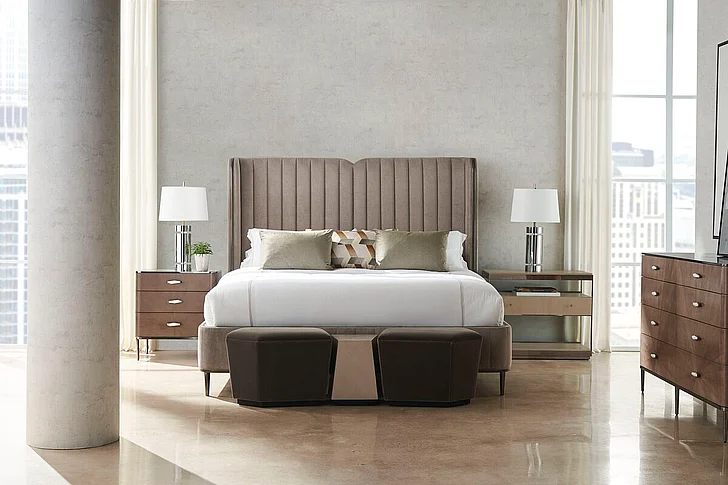 Caracole Classic Continuum 2pc Queen Upholstered Bedroom Set