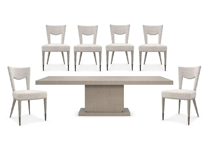 Caracole Furniture Classic Horizon 7pc Dining Set