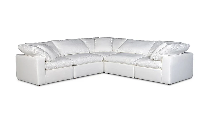 Moe's Home Collection 5pc Clay Modular Sectional in White