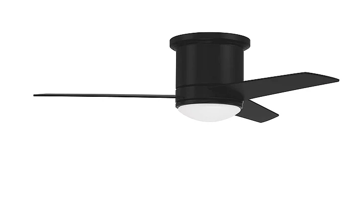 Craftmade 44" Cole in Flat Black w/ Flat Black/Greywood Blades CLE44FB3