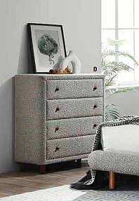 ACME Cleo 4 Drawer Chest in Gray BD02474