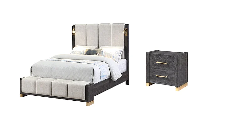 Galaxy Home Clifton 2pc Bedroom Set in Espresso