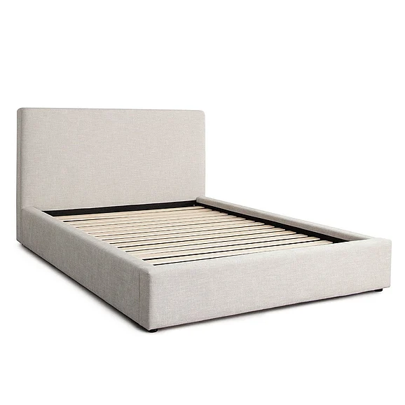 Diamond Sofa Cloud2 43-Inches Low Profile Eastern King Bed in Sand Fabric CLOUD2SDEKBED