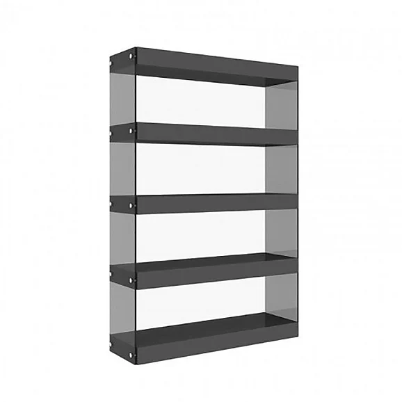 J&M Cloud Curio Unit in Grey High Gloss 177041-G PROMO