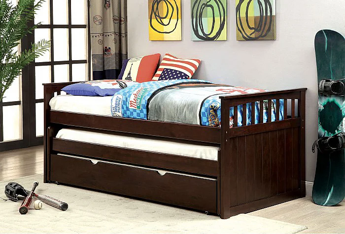 Furniture of America Gartel Nesting Daybed in Espresso CM1610