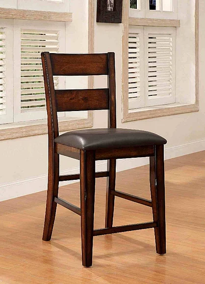 Furniture of America Dickinson Ii Counter Height Chair (Set of 2) in Dark Cherry CM3187PC-2PK