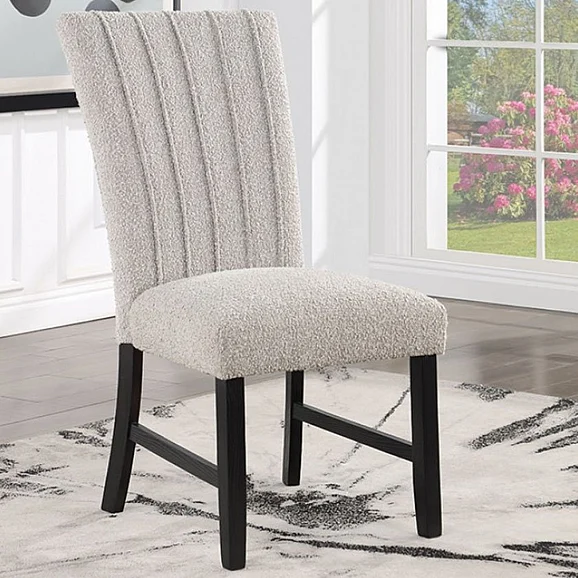 Furniture of America Alta Side Chair in Gray and Black CM3263GY-SC-2PK (Set of 2)