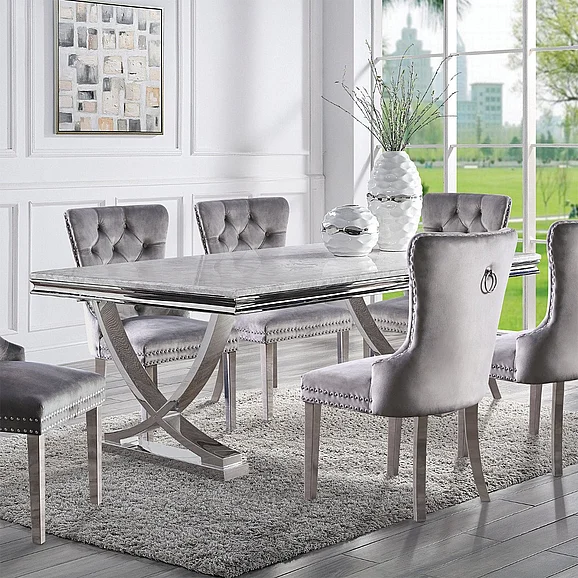 Furniture of America Wadenstil Dining Table CM3295T-SS-TABLE