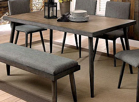 Furniture of America Vilhelm I Dining Table in Gray CM3360T