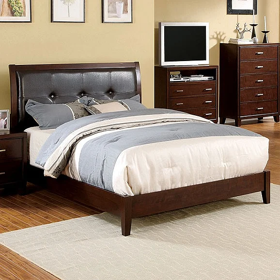 Furniture of America Enrico I Full Platform Bed in Espresso CM7088F
