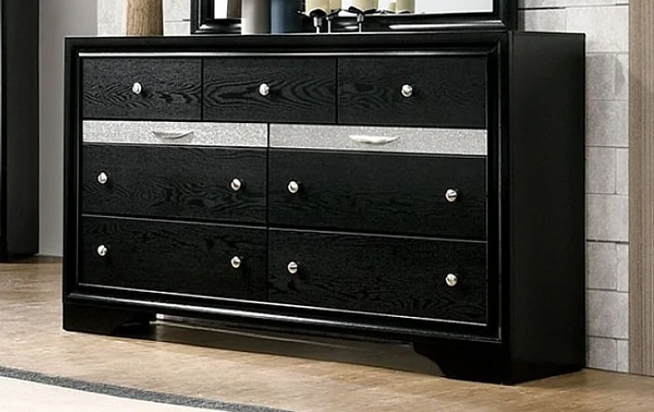 Furniture of America Chrissy Dresser in Black CM7552BK-D