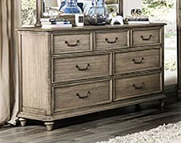 Furniture of America Belgrade Dresser in Rustic Natural CM7613D
