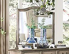 Furniture of America Belgrade Mirror in Rustic Natural CM7613M