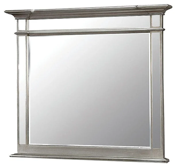 Furniture of America Salamanca Mirror in Silver CM7673M