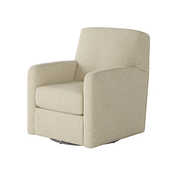 Southern Motion Flash Dance Swivel Glider in Ivory 101 115-19