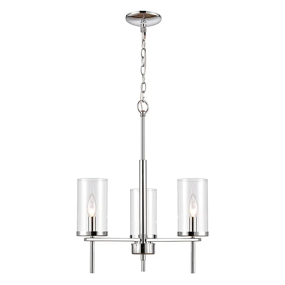Thomas Lighting Oakland 19'' Wide 3-Light Chandelier - Chrome CN290323