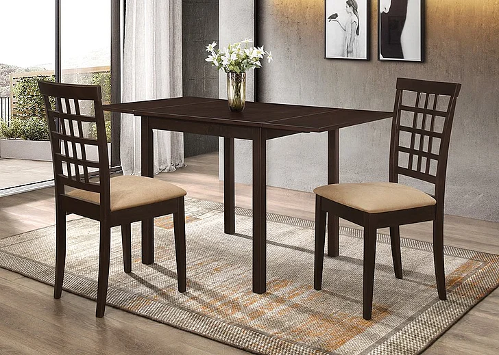 Coaster Furniture Kelso 5-Piece Casual Dining Room Set in Cappuccino